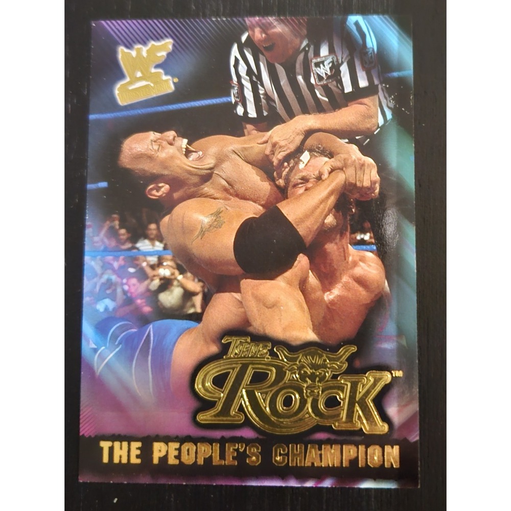 2001 Fleer The Rock The People's Champion Card WWE Wrestling